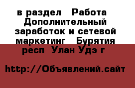 в раздел : Работа » Дополнительный заработок и сетевой маркетинг . Бурятия респ.,Улан-Удэ г.